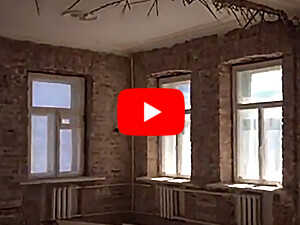 Пескоструйная обработка стен Квартира под лофт до
